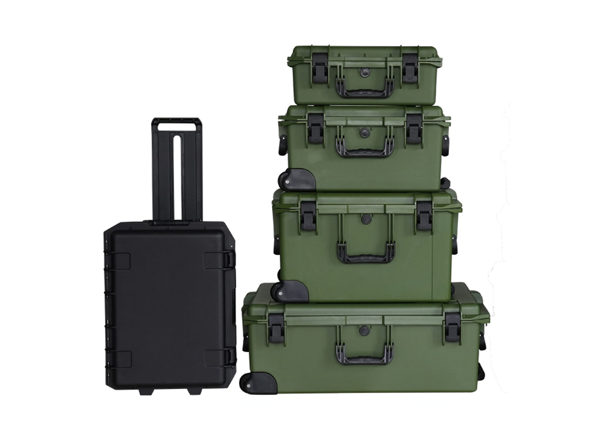 S Series Injection-molded Case with Pull-out Handle